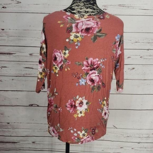 Pomelo Floral Print 3/4 Sleeve Small Blouse Style‎ TW1031 - Picture 4 of 7